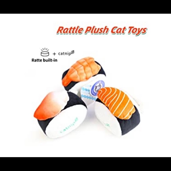 Restocked Large catnip “sushi” rolls - Picture 3 of 6